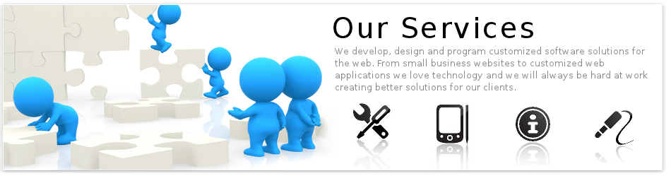 We develop, design and program customized software solutions for the web. From small business websites to customized web applications we love technology and we will always be hard at work creating better solutions for our clients.